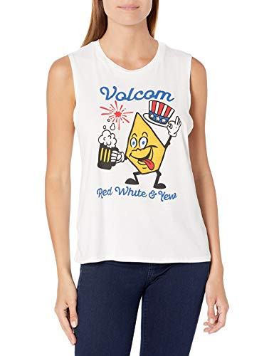 Volcom Junior s Stone Hour Tank Top  White  Small