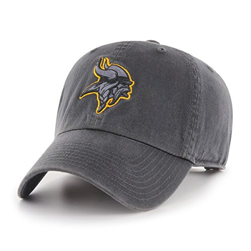 OTS NFL Minnesota Vikings Men s Challenger Adjustable Hat  Dark Charcoal  One Size