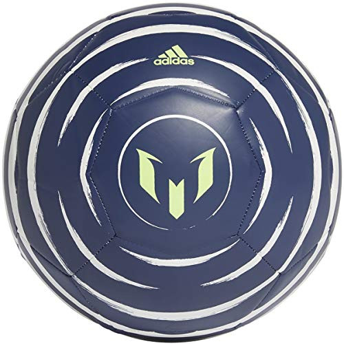 adidas Messi Club Soccer Ball Tech Indigo White Signal Green 3