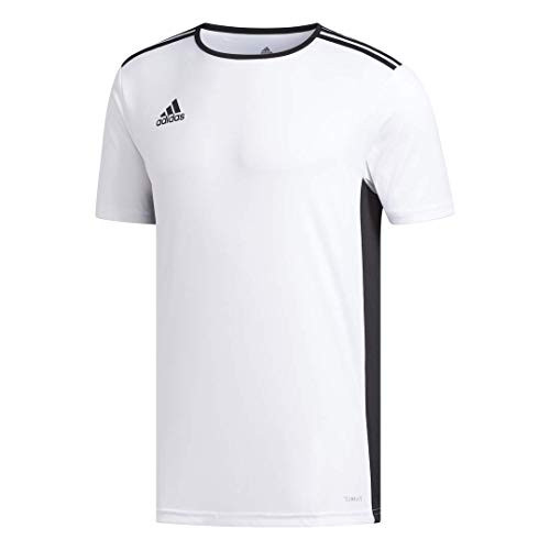 adidas Men s Soccer Entrada 18 Jersey  White Black  Medium