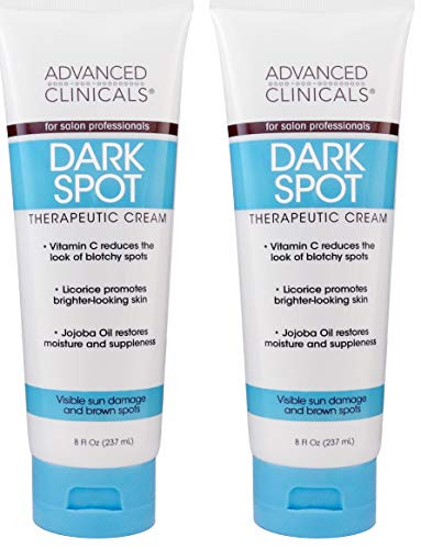 Advanced Clinicals Dark Spot Therapeutic Cream with Vitamin C Hydroquinone Free For Age Spots