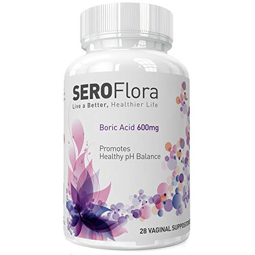 Boric Acid Vaginal Suppositories Intimate Health Support  Vaginal Odor 600mg  28ct