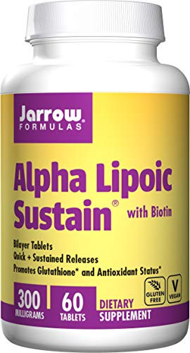 Jarrow Formulas Alpha Lipoic Sustain w Biotin Tabs  60 ct