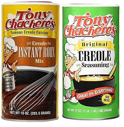 Tony Chachere s No MSG Cajun Creole Cooking Bundle 1 each of Tony s Creole Instant Roux Mix 10 Ounces and Tony s Original Creole Seasoning 17 Ounces Tony Chachere s No MSG Cajun Creole Cooking Bundle 1 each of Tony s Creole Instant Roux Mix 10 Ounces and Tony s Original Creole Seasoning 17 Ounces