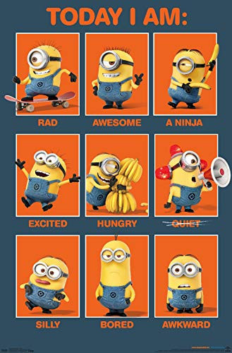 Trends International Illumination Despicable Me   Today I Am Wall Poster  14 725  x 22 375   Premium Unframed Version
