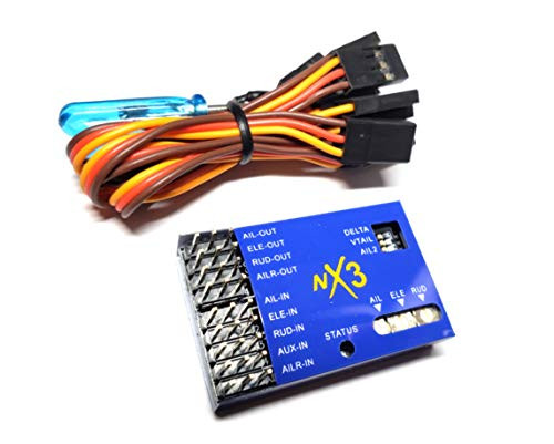 Hollyhorse NX3 3D Flight Controller Gyroscope Balance for Fixed Wing FPV Aircraft Glider Sailplane RC Plane Airplane