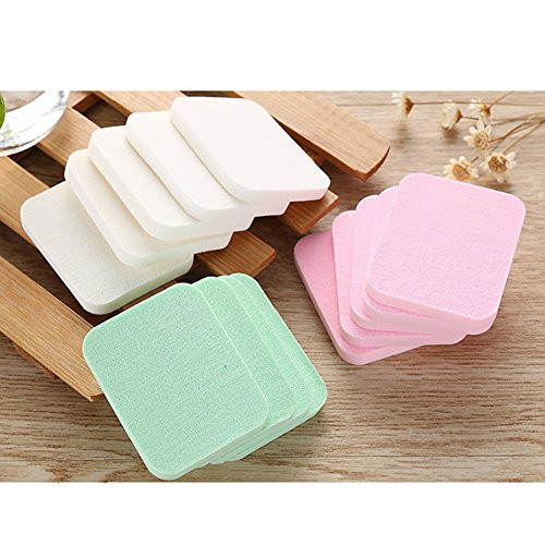 40 Pcs Latex Free Makeup Sponges for Full Coverage Powder, Cream, Liquid Foundation Cosmetics - Long Lasting, Disposable Beauty Blender Foam Applicator Puffs for Sensitive Skin (40pcs/2bags)