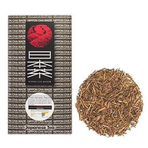 Nippon Cha   Shizuoka Hojicha   Premium Hojicha Tea   Roasted Japanese Green Tea   High Antioxidants   Delicious Hot or Cold   Finest Loose Tea   30g