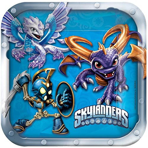 American Greetings Skylanders Paper Dessert Plates, 8-Count