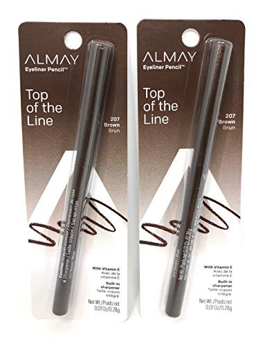Almay Eyeliner Pencil   Top of the Line   207 Brown   Pack of 2