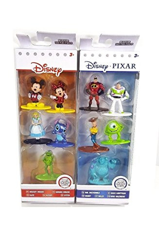 Nano Metalfigs Disney Bundle 10 Figures Total 1.65 Inch
