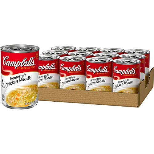 Campbell s Condensed Homestyle Chicken Noodle Soup  10 5 Ounce  Pack of 12
