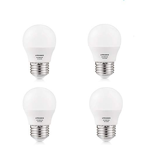 4 Pack 12V AC/DC LED Edison G14 Bulbs 3W E26 Light Bulbs Low Voltage Edison AC DC Screw in Light Bulbs for Off Grid Solar Lighting Marine Boat RV 12V Interior Lighting Warm White for Camper