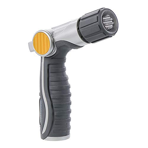 Solterra 56700 Adjustable Garden Hose High Flow Nozzle with Thumb Control  Gray