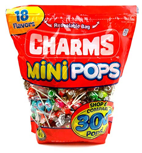 Charms Mini Assorted Pops  300 Pops Included