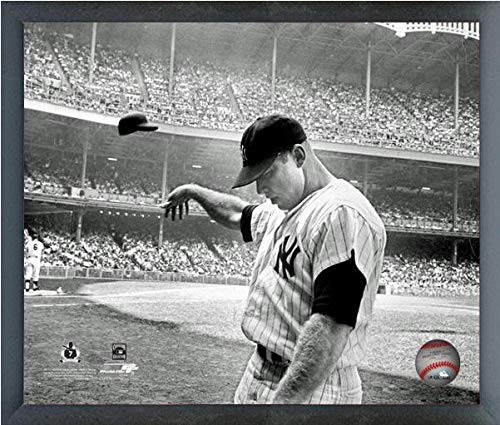 Mickey Mantle New York Yankees 1965 MLB Photo  Size  9  x 11   Framed