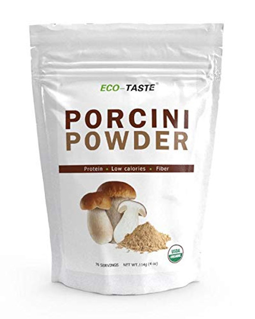 Dried Porcini Mushroom Powder 100?m Kosher 114g Rich of Protein Antioxidants and Fiber Low Calories Dried Porcini Mushroom Powder 100?m Kosher 114g Rich of Protein Antioxidants and Fiber Low Calories