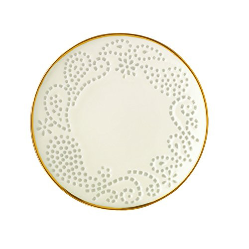 Lenox Pierced Paisley 5" Ring Dish, Ivory