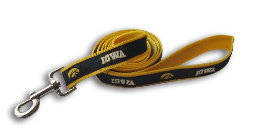 NCAA Iowa Hawkeyes Dog Leash Medium Large NCAA Iowa Hawkeyes Dog Leash Medium Large