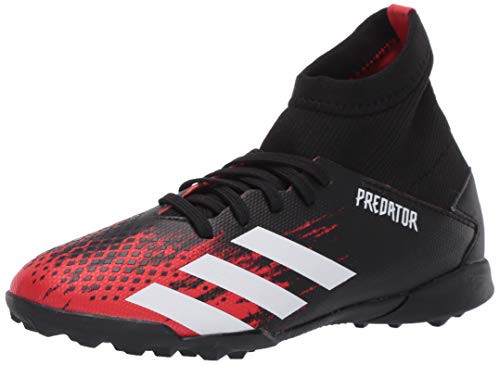 adidas Kids  Predator 20 3 Turf Soccer Shoe  Core Black White Active Red  11K