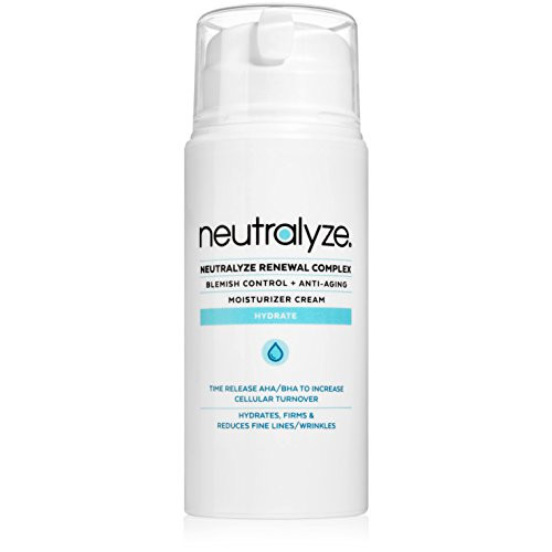 Neutralyze Renewal Complex   Maximum Strength Anti Acne   Anti Aging Moisturizer Cream With Time Released 2 Salicylic Acid   1 Mandelic Acid   Nitrogen Boost Skincare Technology  3 4 oz