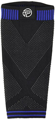 Pro Tec Athletics 3D Flat Premium Calf Sleeve  Black Blue  Large
