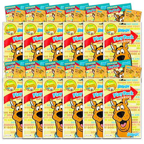 Scooby Doo Party Favors Pack ~ Bundle of 12 Scooby Doo Play Packs Filled with Stickers  Coloring Books  and Crayons  Scooby Doo Party Supplies