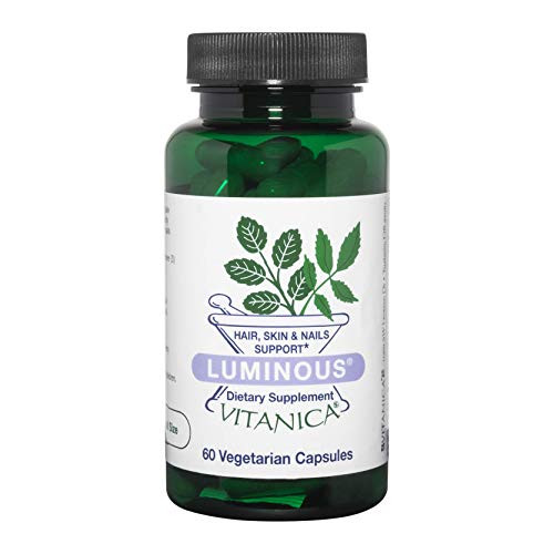 Vitanica Luminous  Hair  Skin and Nail Support  Vegan  60 Capsule