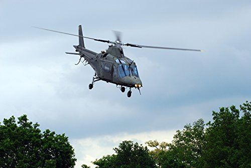 Posterazzi PSTJAE100325M Leopoldsburg Belgium   The Agusta A109 helicopter used by the Belgian Army during a field training exercise Poster Print  17 x 11
