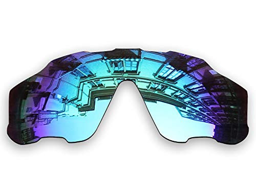 Vonxyz Lenses Replacement for Oakley Jawbreaker Sunglass   Ice MirrorCoat Polarized