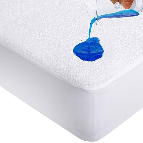 Waterproof Mattress Protector Full Ultra Soft Bamboo Terry Mattress Protector Hypoallergenic Breathable Noiseless Mattress Pad Cover Fitted up to 14 Deep Pocket Waterproof Mattress Protector Full Ultra Soft Bamboo Terry Mattress Protector Hypoallergenic Breathable Noiseless Mattress Pad Cover Fitted up to 14 Deep Pocket