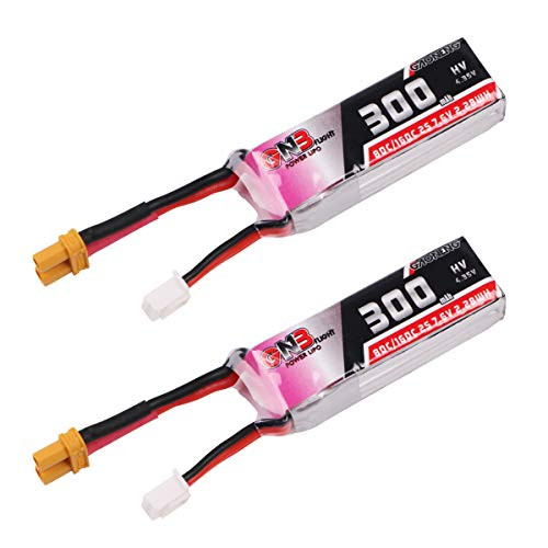 2pcs GAONENG 300mAh 2S 80C 160C 7 6V LiPo Battery HV 2S LiHv Battery with XT30 Plug for Micro FPV Racing Drone Brushless Quadcopter Like Trashcan Betafpv 75X 2pcs GAONENG 300mAh 2S 80C 160C 7 6V LiPo Battery HV 2S LiHv Battery with XT30 Plug for Micro FPV Racing Drone Brushless Quadcopter Like Trashcan Betafpv 75X