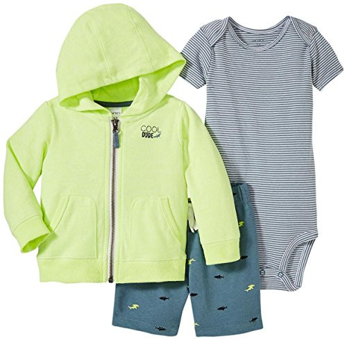 Carter s Baby Boys  3 Piece Cardigan Set 121g412  Swell Yellow  New Born