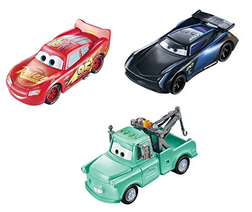 ?Disney and Pixar Cars Color Changers Lightning McQueen  Mater   Bobby Swift 3 Pack  Gift for Kids Age 3 Years and Older