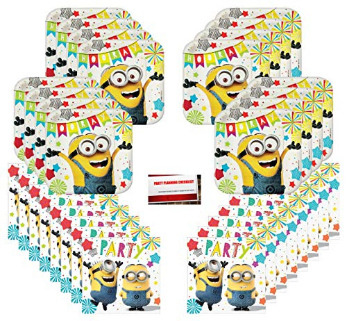 Despicable Me Minions Birthday Party Supplies Bundle Pack for 16 Guests  Plus Party Planning Checklist by Mikes Super Store