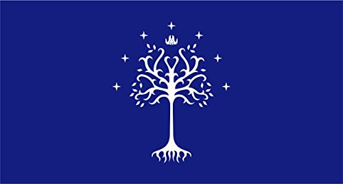 Lord of The Rings Flag   Gondor White Tree   3x5 Ft   90x150 cm   Large Long Lasting Flag