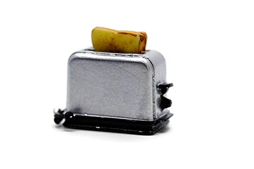 Buy Easy Silver Bread Toaster Machine Dollhouse Miniatures Food Kitchen