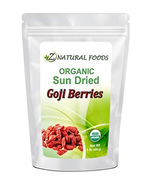 Organic Goji Berries Premium Quality Raw Sun Dried Perfect Berry For Snacks Smoothies Cereal Yogurt Baking Salads Recipes Non GMO Vegan Gluten Free 1 lb Organic Goji Berries Premium Quality Raw Sun Dried Perfect Berry For Snacks Smoothies Cereal Yogurt Baking Salads Recipes Non GMO Vegan Gluten Free 1 lb