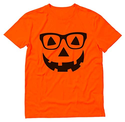 Jack O  Lantern Pumpkin Face   Easy Halloween Costume T Shirt XX Large Orange