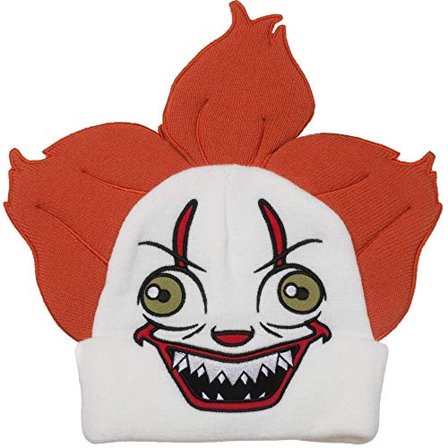 Bioworld IT Pennywise 3D Big Face Knit Cap White