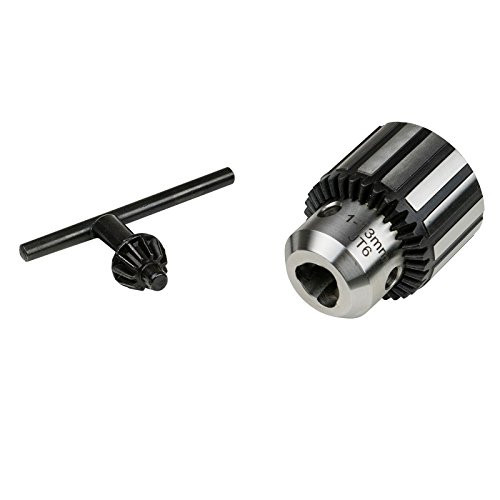 POWERTEC 71100 1 32  1 2  JT6  Keyed Drill Chuck with chuck Key   High Precision Jacob Tapered Mount Drill Chucks