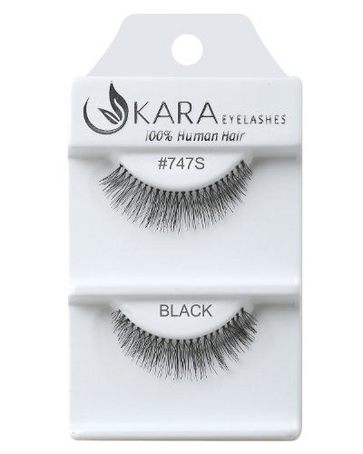 Kara Beauty Human Hair Eyelashes   747S  Pack of 12