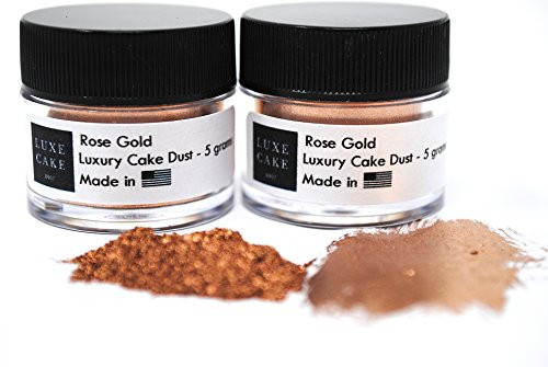 Luxe Cake  2 pack  Rose Gold Luxury Cake Dust  10 grams total  USA Made