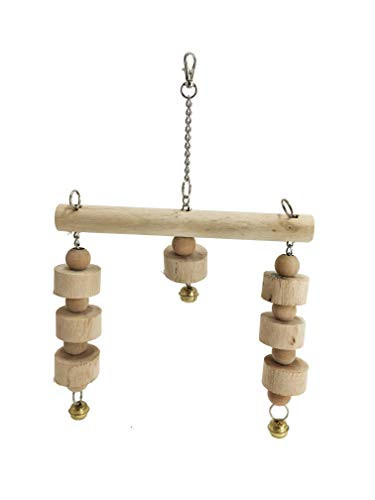 MINORPET Bird Perch Stand Blocks for Small Animals Pet Cage Accessories Bird Parrot African Grey Parakeet Conure Cockatiel Budgie Gerbil Chinchilla Exercise Toy