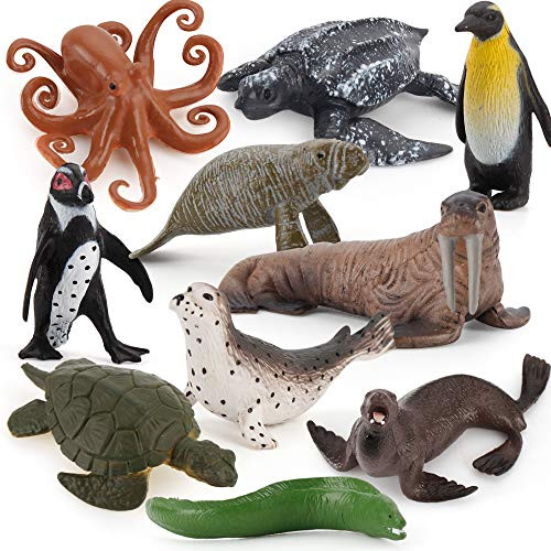 Fantarea Realistic 10 PCS Mini Ocean Sea Marine Manatee Walrus Turtle Mini Sea Animal Model Figure Figurine Desktop Decoration Party Supplies Cake Toppers Bath Toy for Kid Boy Girl 5 6 7 8 Year Old Fantarea Realistic 10 PCS Mini Ocean Sea Marine Manatee Walrus Turtle Mini Sea Animal Model Figure Figurine Desktop Decoration Party Supplies Cake Toppers Bath Toy for Kid Boy Girl 5 6 7 8 Year Old