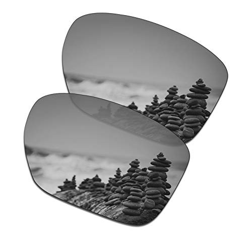 SmartVLT Men s Silver Titanium Replacement Lenses for Oakley Sliver XL OO9341 Sunglass