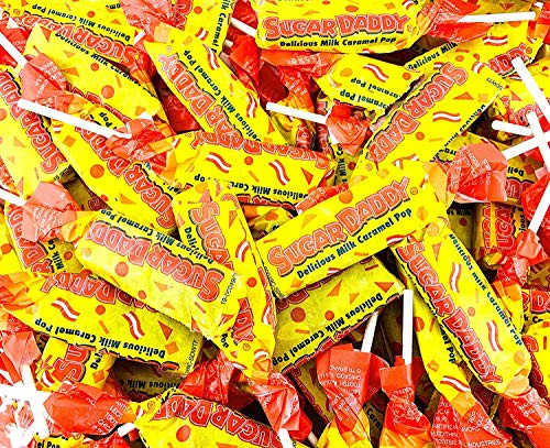 Sunny Island Sugar Daddy Lollipops Small Candy Pops  Taffy Milk Caramel Flavor  2 Pounds Bulk Bag