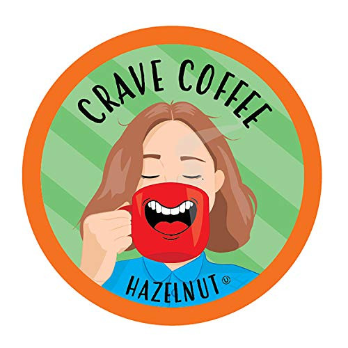 Crave Flavored Coffee Pods  Compatible with 2 0 K Cup Brewers  Hazelnut  40 Count