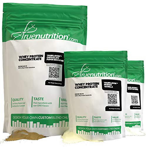 True Nutrition   Whey Protein Concentrate   100 Whey Protein Powder   Fast Acting Low Carb Protein Powder with Essential Amino Acids   High in Leucine   Unflavored Unsweetened   1lb