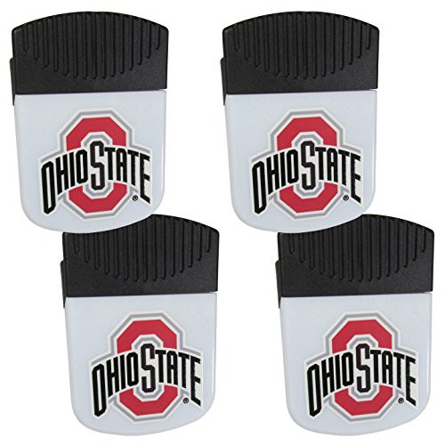 NCAA Siskiyou Sports Fan Shop Ohio State Buckeyes Chip Clip Magnet with Bottle Opener 4 pack Team Color NCAA Siskiyou Sports Fan Shop Ohio State Buckeyes Chip Clip Magnet with Bottle Opener 4 pack Team Color